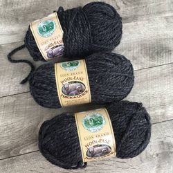 Lot of 3 LionBrand Wool Ease Thick and Quick Yarn Skeins