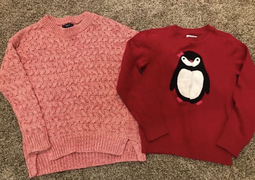 Girls Size 7/8 sweater lot