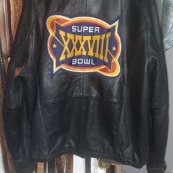 NFL Leather Coat From Super Bowl XXXVIII