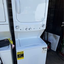 27” GE stackable high efficiency gas dryer like new condition
