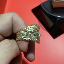 Brand New 10k Solid Gold Jesus Face Ring