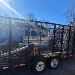   Trailer Duel Axel With Cage Walls