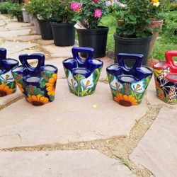 Porta Cucharas de Talavera (Clay Pots, Planters, Plants) $35 cada una.