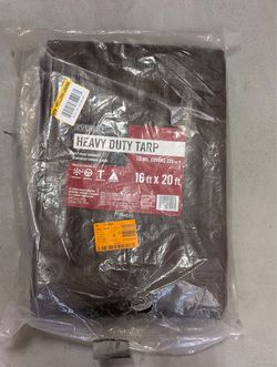 Everbilt 16 ft. x 20 ft. Brown and Silver Heavy Duty Tarp