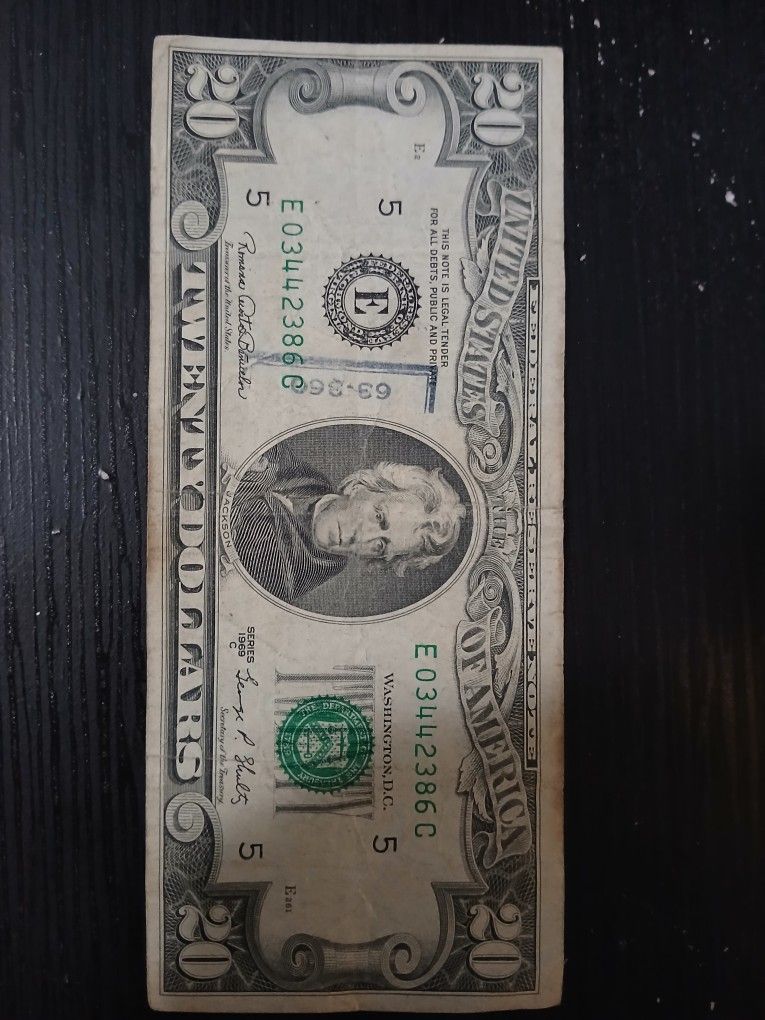 Billete $20 1969 