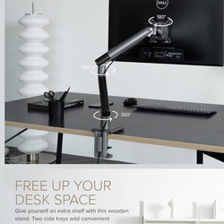 POUT Eyes 12 Dual Aluminum Monitor Arm Mount