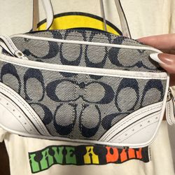 2000s Denim Coach Belt bag  