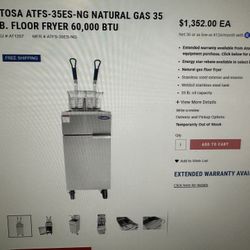 NIB ATOSA GAS FRYER 