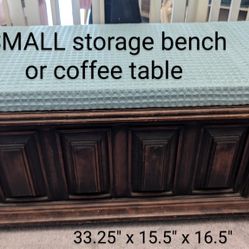 Antique bench, coffee table, TV cabinet