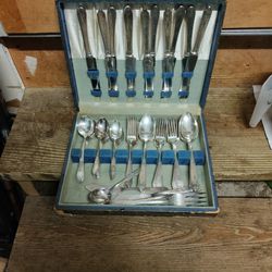Vintage Community Plate And Rogers Silverware 