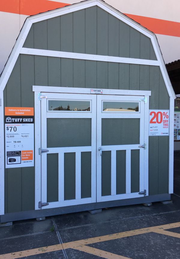 10x12tb600 tuffshed with free delivery. tuff shed, storage