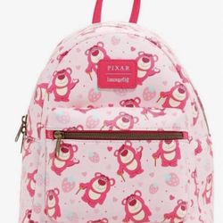 Loungefly Disney Pixar Toy Story Lotso Bear Mini Backpack  - NWTs 
