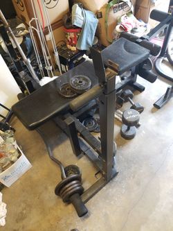 Excersise Bench ,weits And Boxing Bag