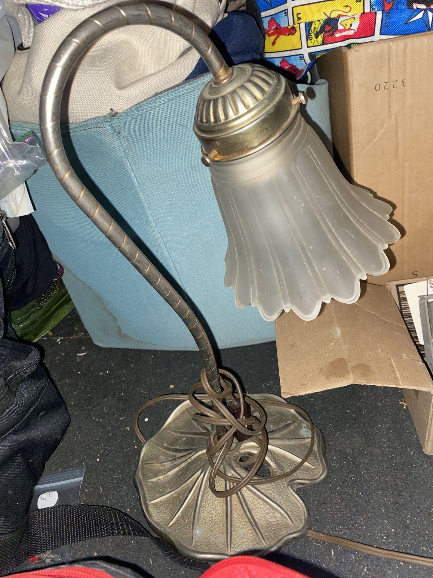 Vintage Goose Neck Lamp Watt Lilly Base