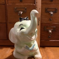 Vintage 1964 Green Squeak Elephant