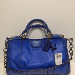 Coach Leather Madison Pinnacle Zig-Zag Perforated 