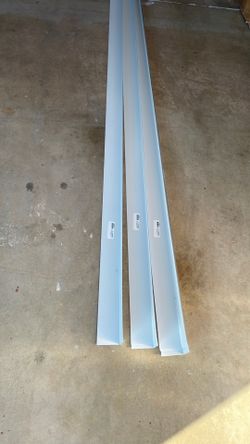 White Galvanized Steel Drip Edge 10pcs