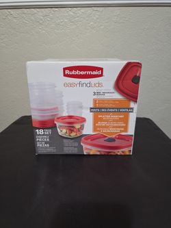 Rubbermaid 18 Piece Set Easy Find Lids