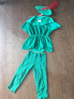 Peter Pan costume size 2-4T