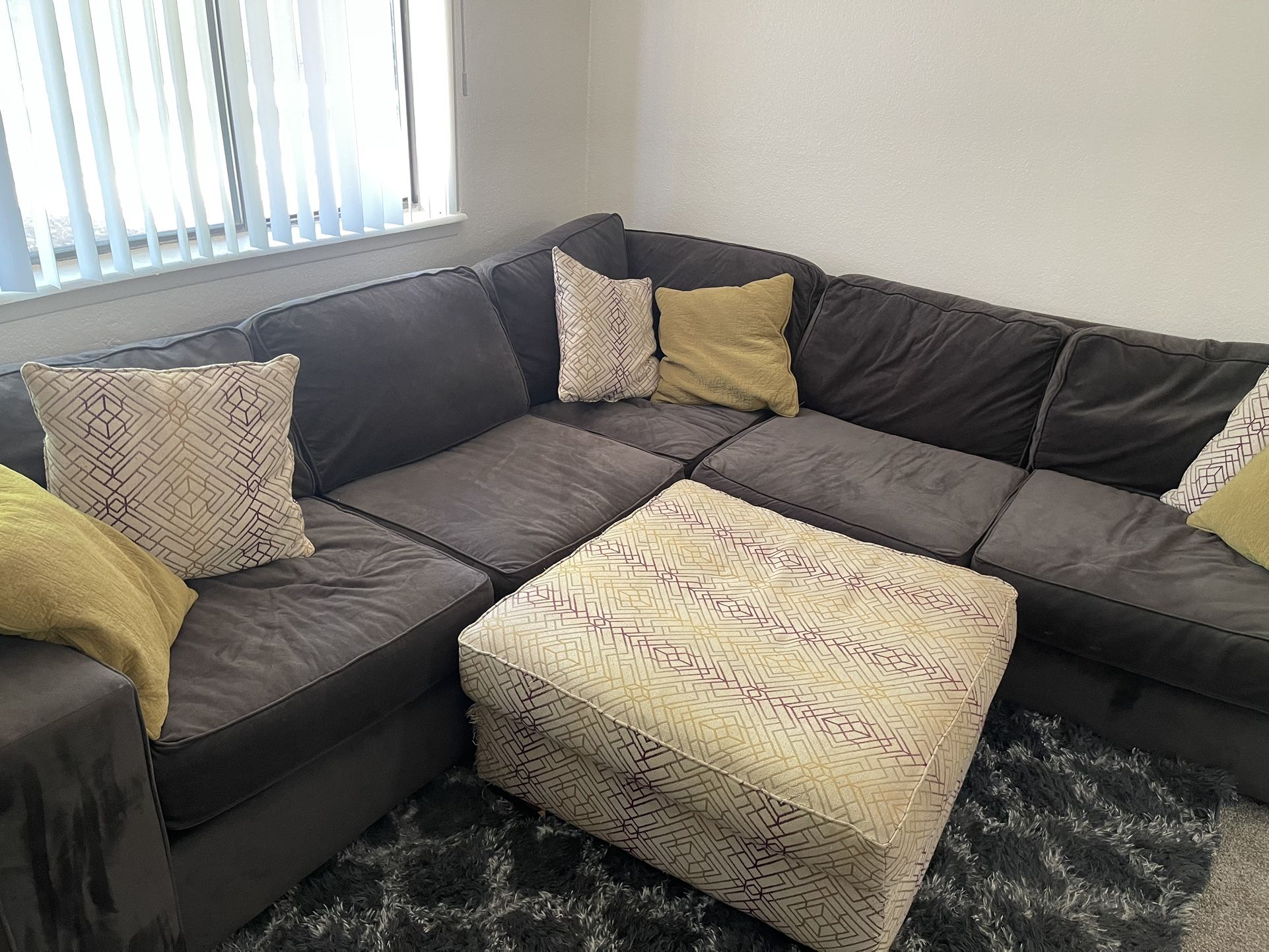 Couch With Ottoman $650 Or OBO. Willing to go down! Need Gone ASAP!!