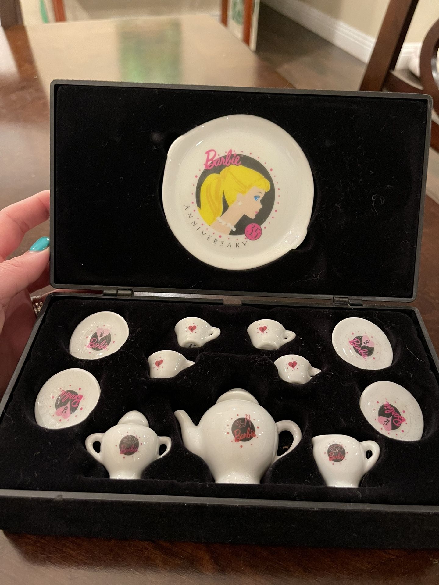 Barbie 35th anniversary tea set new arrivals