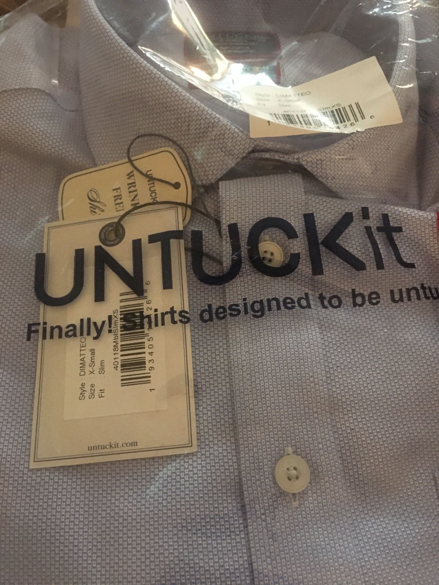 Untuckit Mens X-Small Shirt