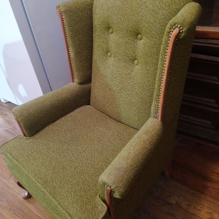 Green Wingback Chair Free