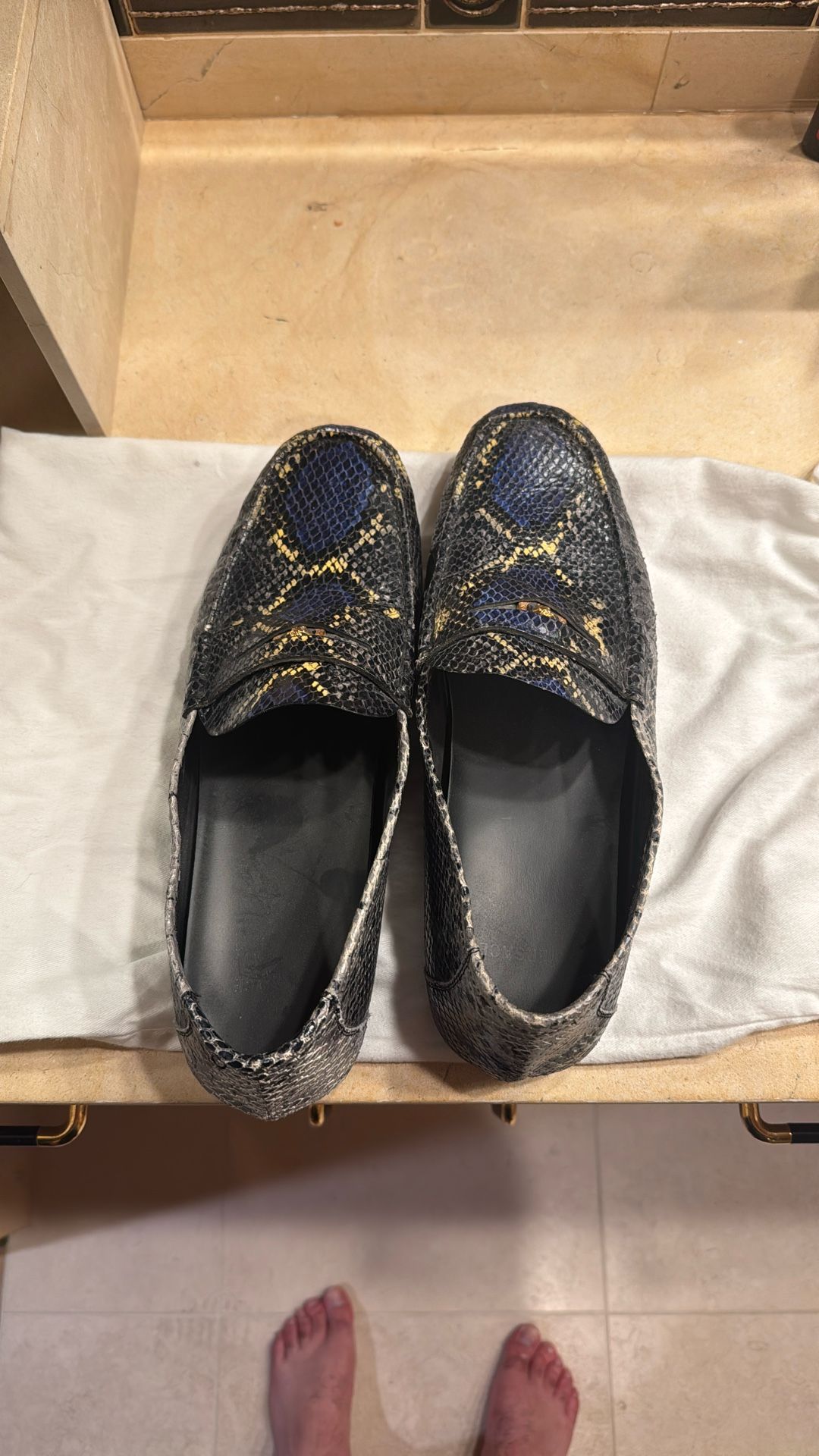Versace Snake Leather Shoes Size 11