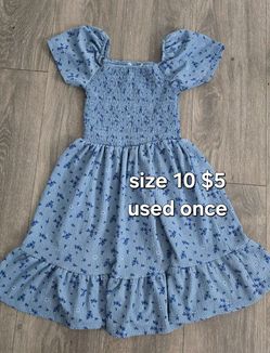 Dress used once size 10 $5