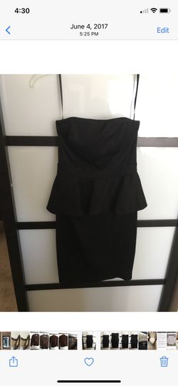Strapless Black Dress