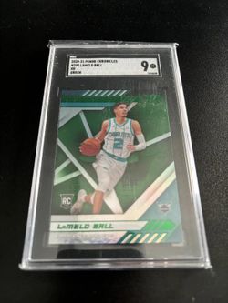 2020-21 Panini Chronicles XR Green LaMelo Ball RC SGC 9