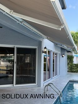 Awesome Awning 22’ extends & retracts 7’ out, motorized retractable. Looks & works great? Drastically Reduced!