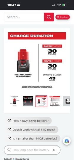 Milwaukee M12 REDLITHIUM CP2.0 Battery
