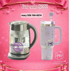 Tetera Eléctrica  Y Vaso 