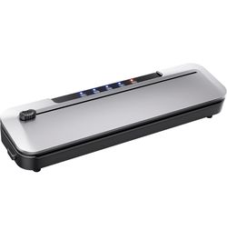 Vacuum Sealer Machine,75KPa Suction Power Food Vacuum Saver with Starter Kits with 10 Bags, Automatic Vacuum Sealer for Food Storage, Outside Cutter,M