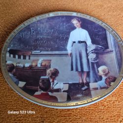 Vintage Saturday Evening Post "The Teacher" Collector Plate