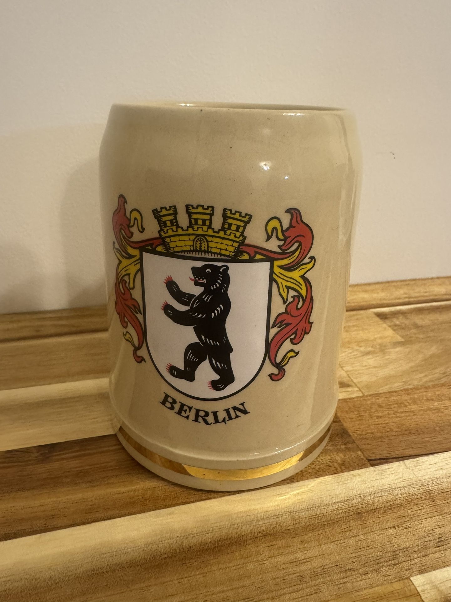 VTG Beer Stein Germany Berlin Coat Arms Beer Mug Tankard Thewalt Mark Lodge Bar