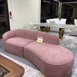 ✨ Modern Curved Couch,Sectional Couch for living Room - $699