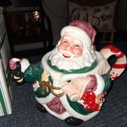 Vintage Santa Cookie Jar 