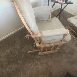 Rocker chair/ foot stool