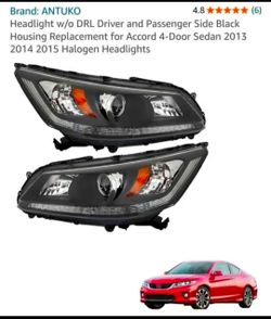 Honda Accord 2013-2015 Halogen Headlights