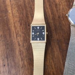 Mens Vintage Bulova Watch Gold Tone 