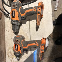 Ridgid Impact Drill And Drill See 
