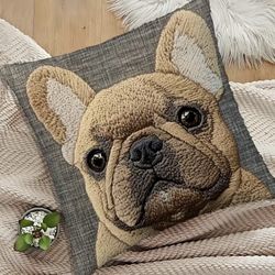 NEW Decorative French Bulldog  /  Frenchie  Pillow w/ Insert GIFT 🎁 or Dog Bed Pal