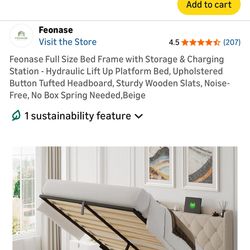 Full size bed frame new