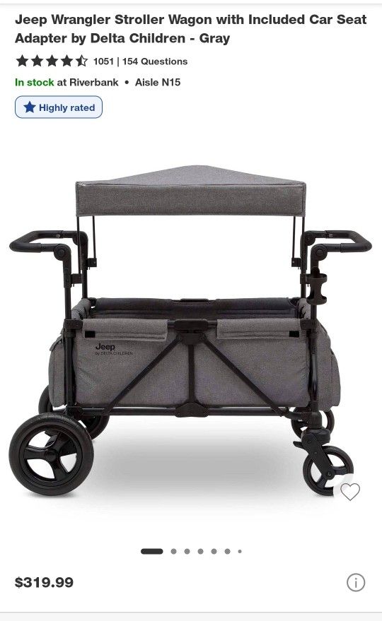 Jeep stroller wagon with all the accessories