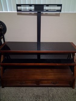 2 Tier TV Stand with Drawer