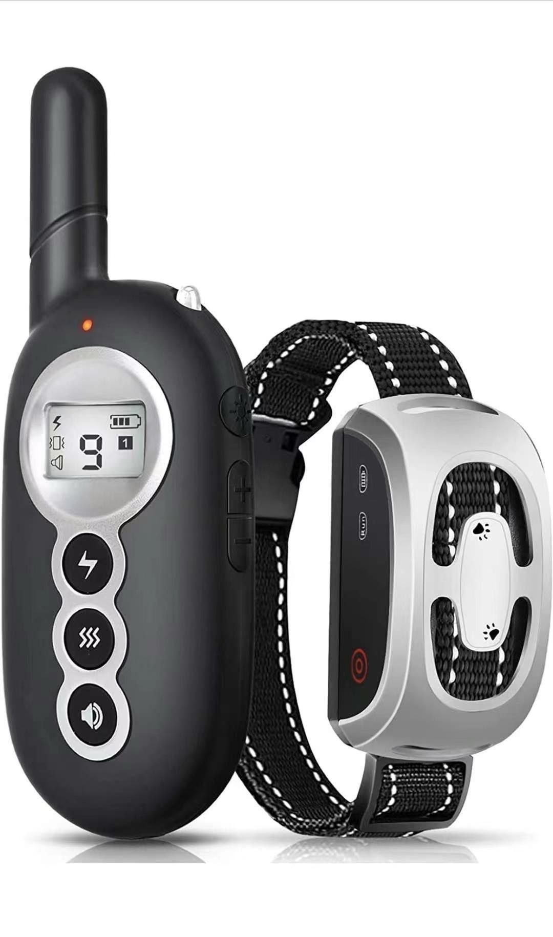 Dog Training Collar, Dog Shock Collar with Remote, Rechargeable Rainproof 1500Ft Remote Range, Shock Collar for Dogs 4 Working Modes, Beep Vibration 