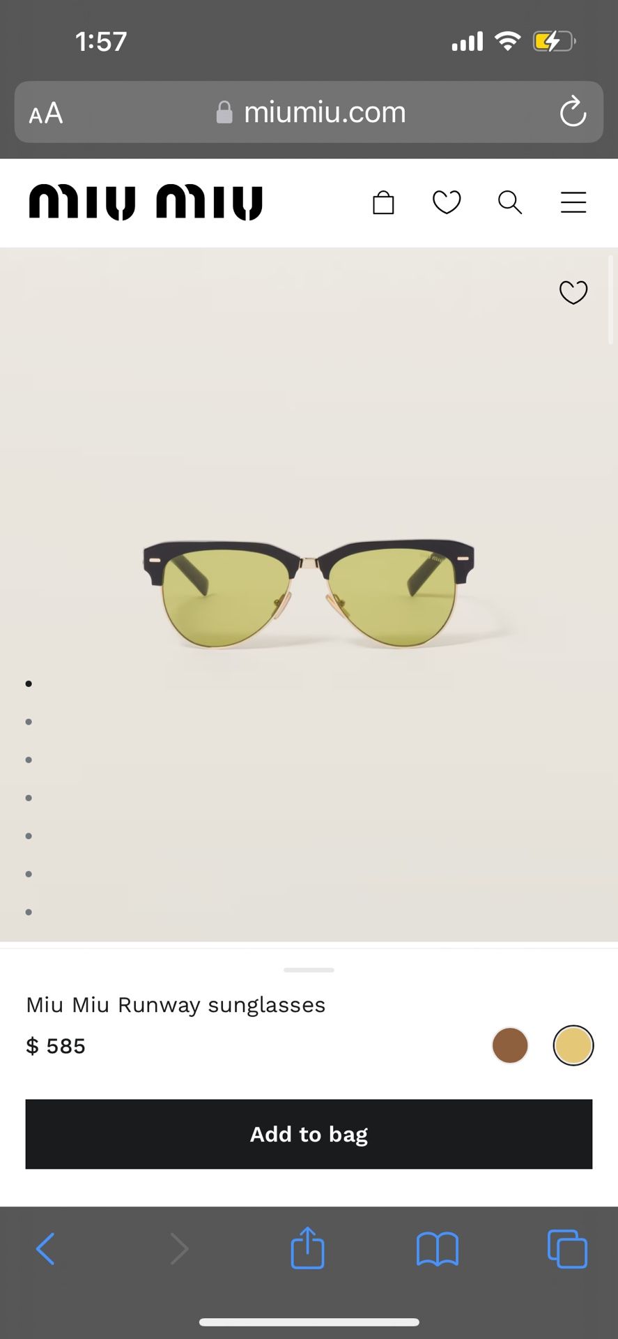 Miu Miu Sunglasses - Brand New, Authentic!