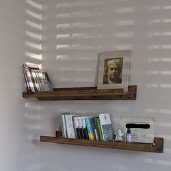Wood Book shelves 